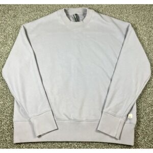 Vuori Sedona Weekender Crew Stretch French Terry Sweatshirt Light Gray SMALL